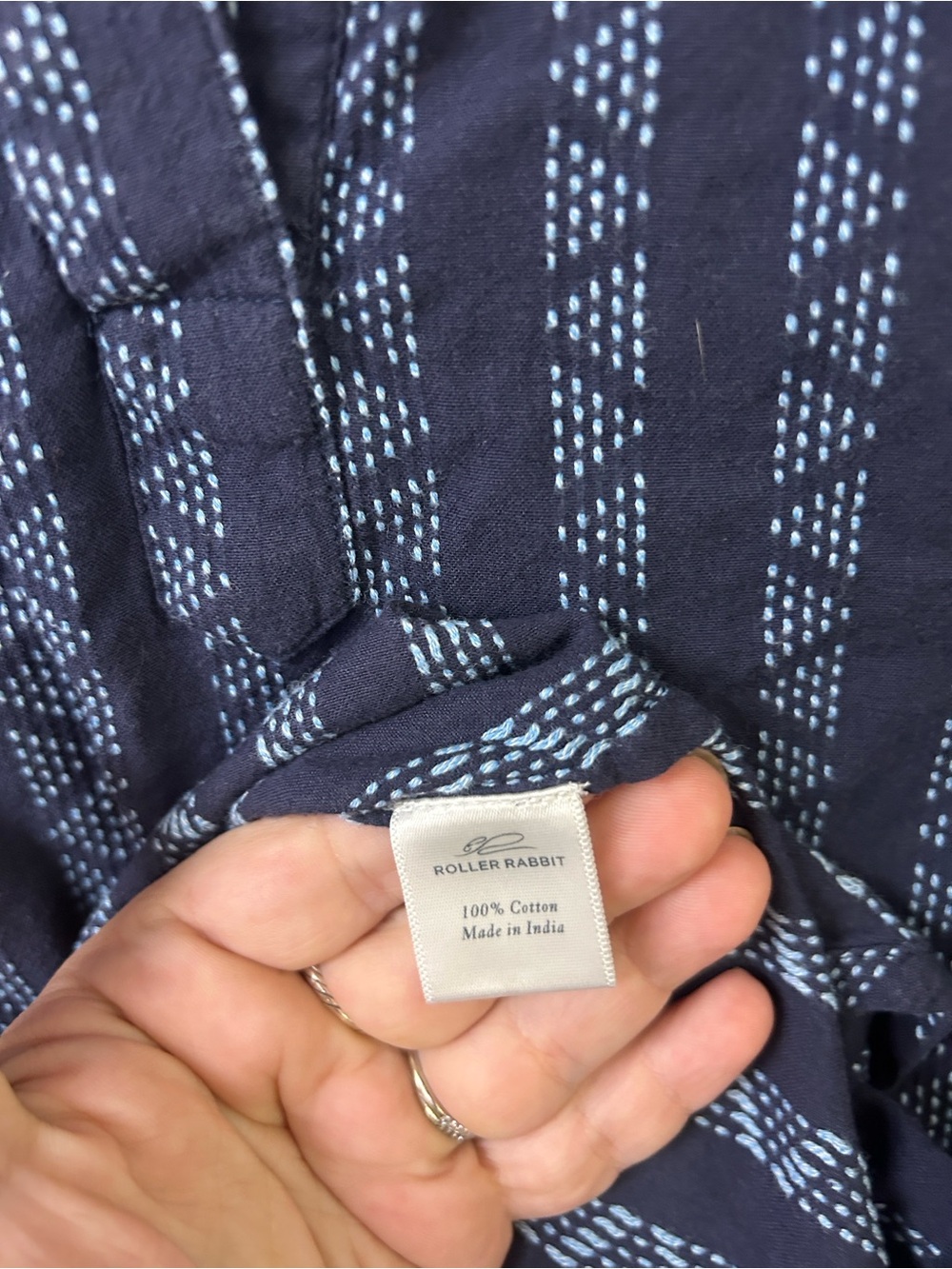 Roller Rabbit Striped Cotton Mini Dress - Picture 4 of 5